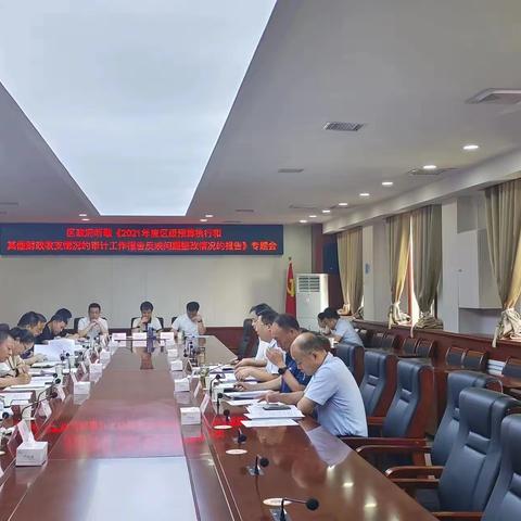 区政府召开专题会听取《2021年度区级预算执行和其他财政收支情况的审计工作报告》反映问题整改情况