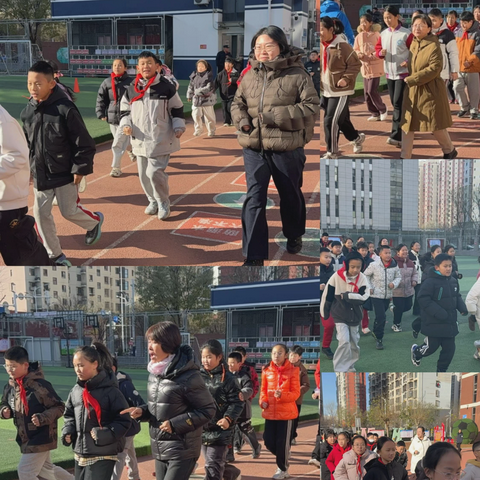 阳光体育强体魄 课间跑操展风采