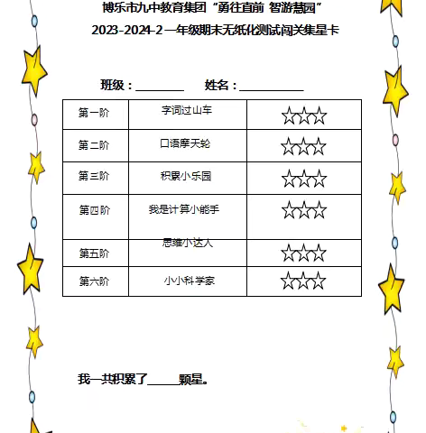 勇往直前，智游慧园———博乐市第九中学教育集团一年级素质评价活动