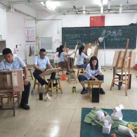 一画一世界 笔画皆有情 --昌乐二中美术教师专业练习作品交流纪实