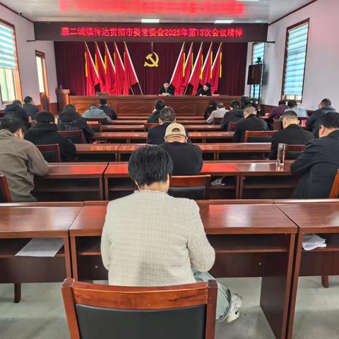 康二城镇传达贯彻市委常委会2025年第13次会议精神