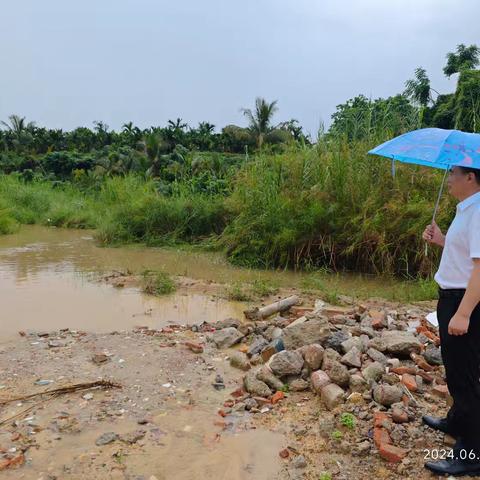 区委常委、政法委书记余学军到龙潭河巡河