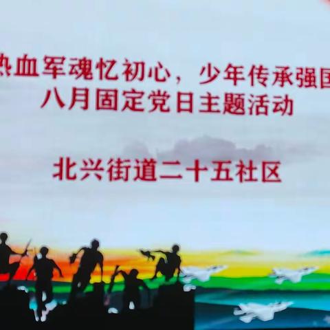 【北兴25社区—党日活动9】“热血军魂忆初心，少年传承强国路”八月党日活动