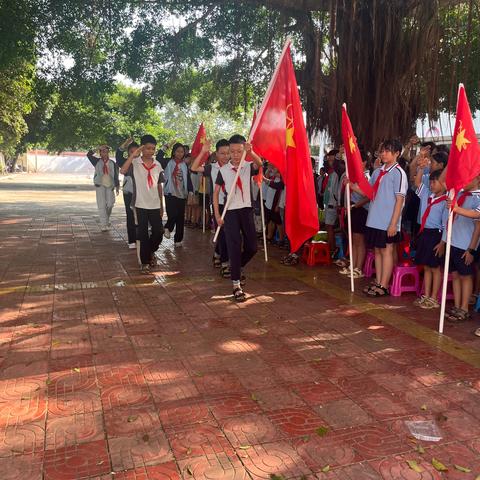 “红领巾爱祖国”新队员入队仪式 ‍———北海市铁山港区营盘镇能村小学