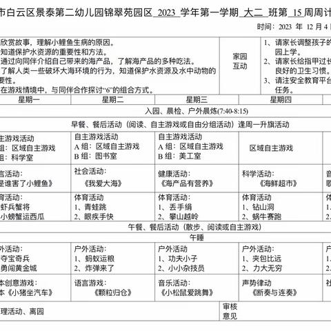 大二班第15周活动分享