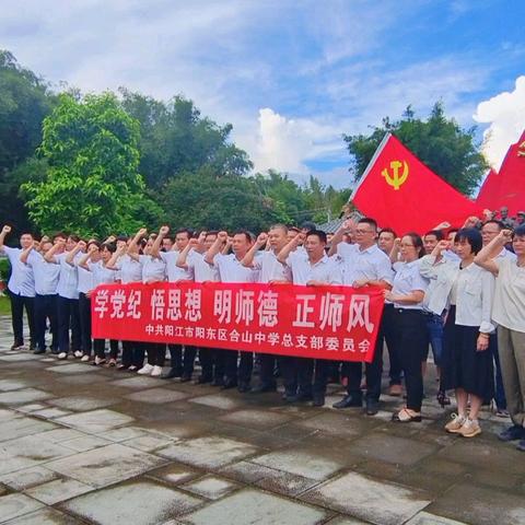 传承红色血脉，深化党纪学习——合山中学党总支开展“七·一”主题党日活动