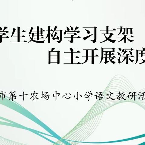 共研语文之思，共探语文之路——曹妃甸区第十农场中心小学语文教研活动纪实