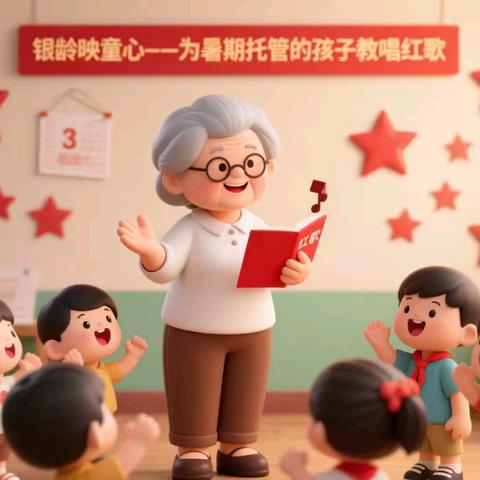 银龄映童心：老党员红歌课，暑期托管添“红”彩