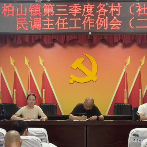 柏山召开综治工作会﻿﻿暨各村（社区）民调主任工作会议