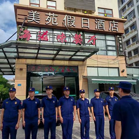 美兰大队深入辖区重点单位开展防消联勤及“六熟悉”工作