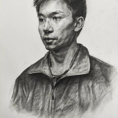 高二寒假素描头像写生小结