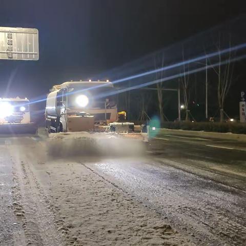 雪舞人间，环卫守护者