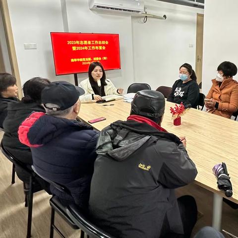 逸翠华庭居民区2023年志愿者工作总结会暨2024年工作布置会