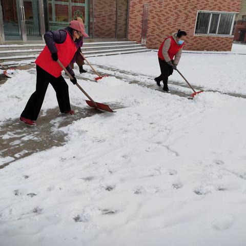 【党建动态 万平社区】立足岗位做贡献 清雪我先行