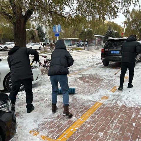 扎兰屯市档案史志馆积极响应清雪除冰行动，以民族大团结温暖寒冬