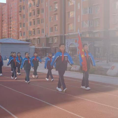 助力‘三北’工程·保护母亲河——爱民街小学第10周升旗仪式