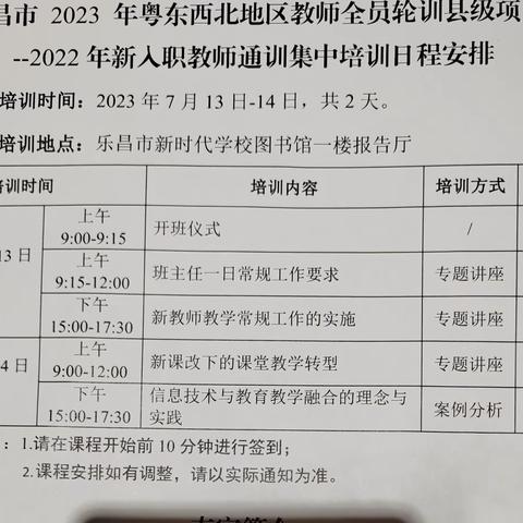 教师培训共成长，蓄势待发新征程—乐昌市2022新教师入职培训