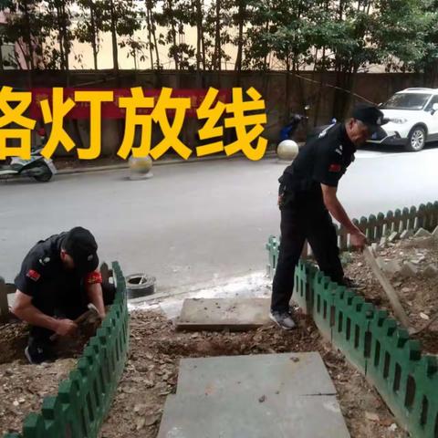 焕然一新的小区路灯