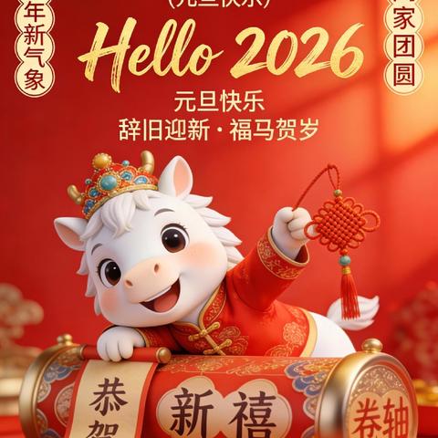 信丰县虎山中学2026年元旦放假通知及温馨提示