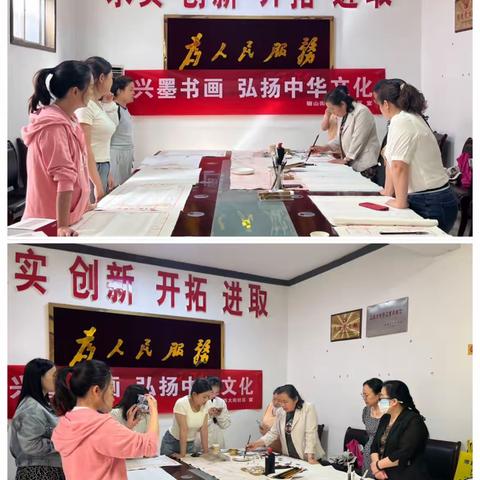 传承书画风采 展现国粹魅力——骊山街道西大街社区兴墨书画系列课堂之国画《牡丹》教学活动