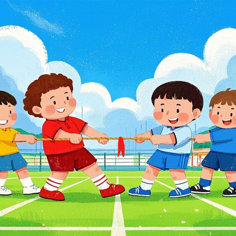 【凝绳聚力展风采】海丰街道小马小学庆元旦拔河比赛活动