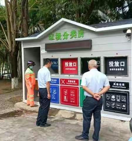 县机关事务服务中心联合环保局、住建局等职能单位开展禁塑及垃圾分类检查督导工作