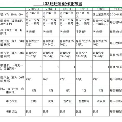 充实过暑假，不负好时光—司马光外国语小学L33班第四周暑假作业展示