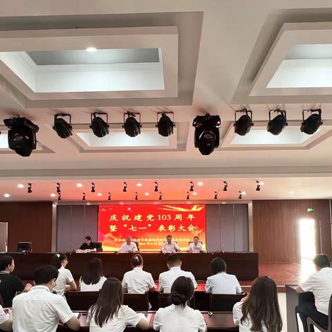 区数据和行政审批局党组召开庆祝建党103周年暨“七一”表彰大会