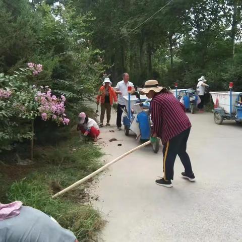 点亮生态宜居星 清理杂草美化环境