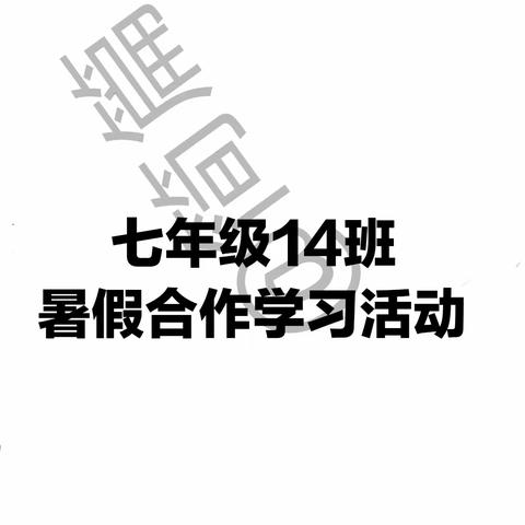 暑假合作学习小组第一组