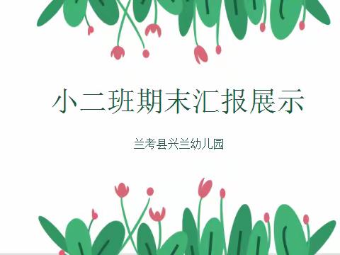 以爱相伴 见证成长——兰考县兴兰幼儿园小二班期末汇报活动