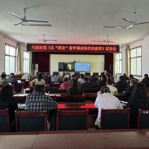 学习两会精神 永葆为民宗旨||马额街道召开两会精神宣讲会