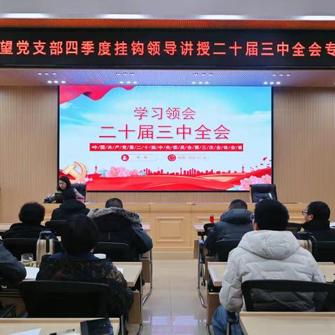 深入学习贯彻党的二十届三中全会精神----综合、守望党支部开展互联共建活动