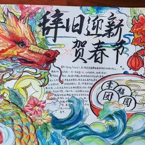 “我们的春节”——德州市第九中学2023级6班“我为春节添色彩”主题活动