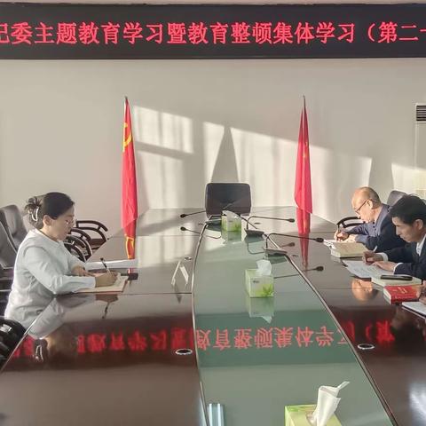 阿盟分行纪委召开主题教育学习暨纪检干部队伍教育整顿第二十二次集体学习