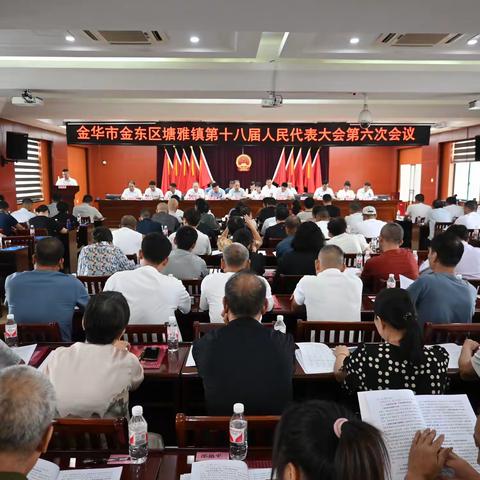 塘雅镇第十八届人民代表大会第六次会议胜利召开