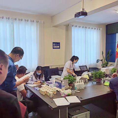 潇河产业园区小牛线西延一标段开展全体员工健康体检