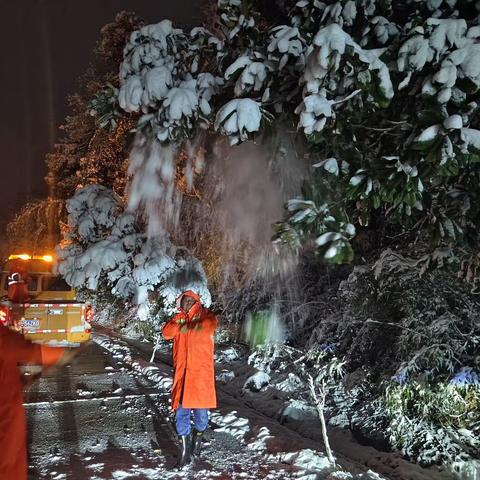 风雪不眠夜｜公路养护人员连夜奋战除冰雪 保障道路畅通