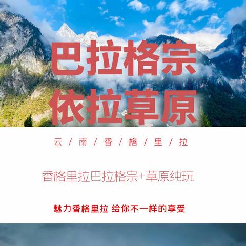香格里拉巴拉格宗+纳帕海依拉草原一日游【草原+玻璃栈道+大峡谷+巴拉村+纯玩】