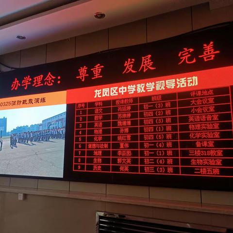 “教学求实效  视导促成长”---大庆市第五十中学区视导课