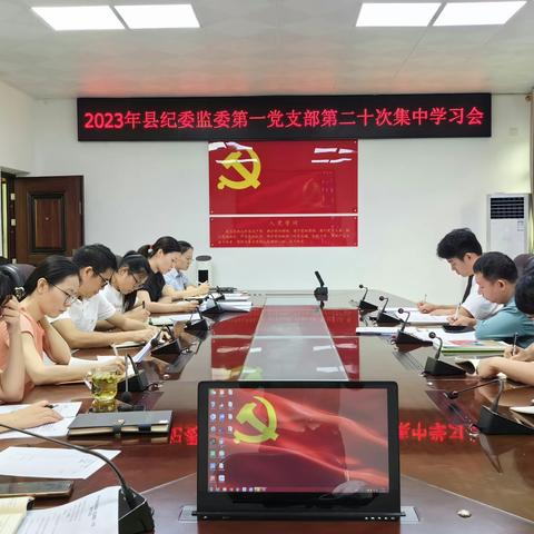 县纪委监委第一党支部召开第二十次集中学习会