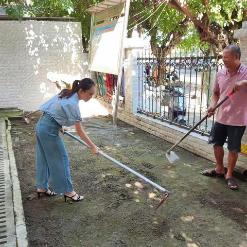 洁净医院，健康同行 丨 临高县文澜江卫生院七月卫生大扫除活动