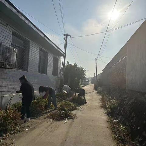 除草美校园，净待学生归——小厂乡洪山口小学开展开学季除草活动