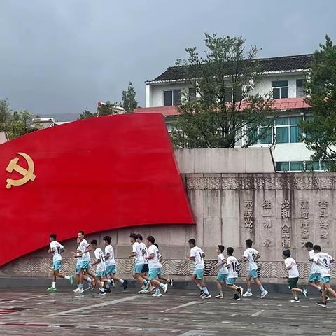 八月一日龙川学校足球训练第十日