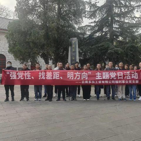 多扶工贸党总支开展“强党性、找差距、明方向”主题党日活动
