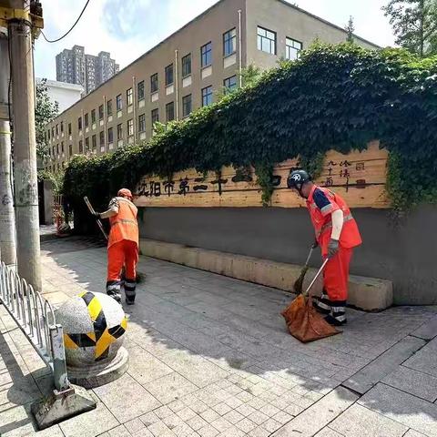 护航中考，环卫先行—北控公司用洁净为青春助力