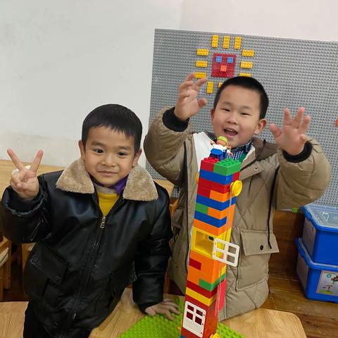 “小积木，大智慧” 阜沙旭日东升幼儿园 大班乐高班期末汇报