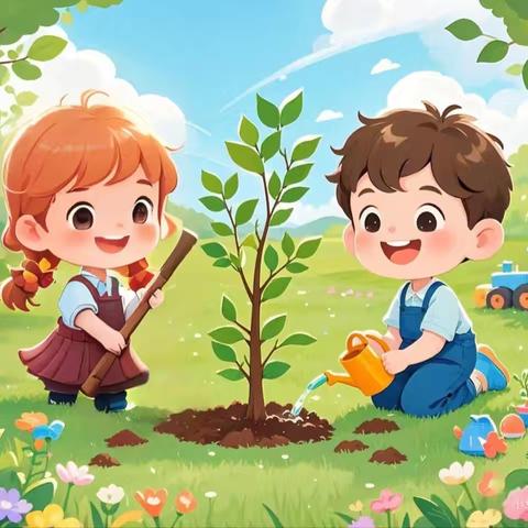 方城县县直机关第一幼儿园中三班—《植树节》主题活动