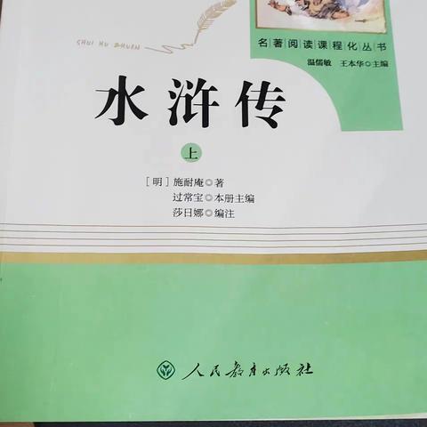 朝阳中学 九年级八班 蒋靖康 读《水浒传》