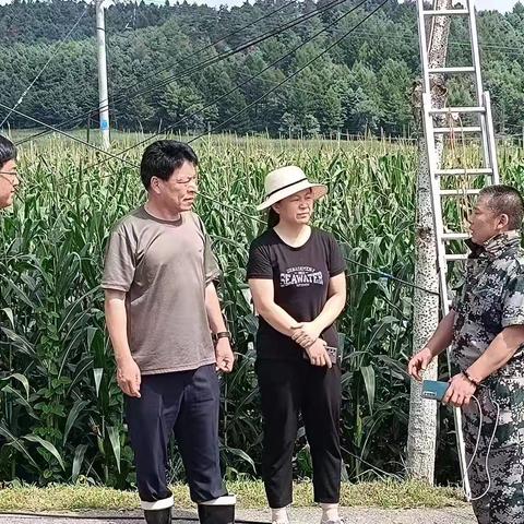 县政府副县长邓守莳深入清河城镇实地查看水毁情况